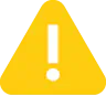 Warning sign icon