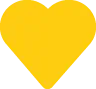 Yellow heart icon